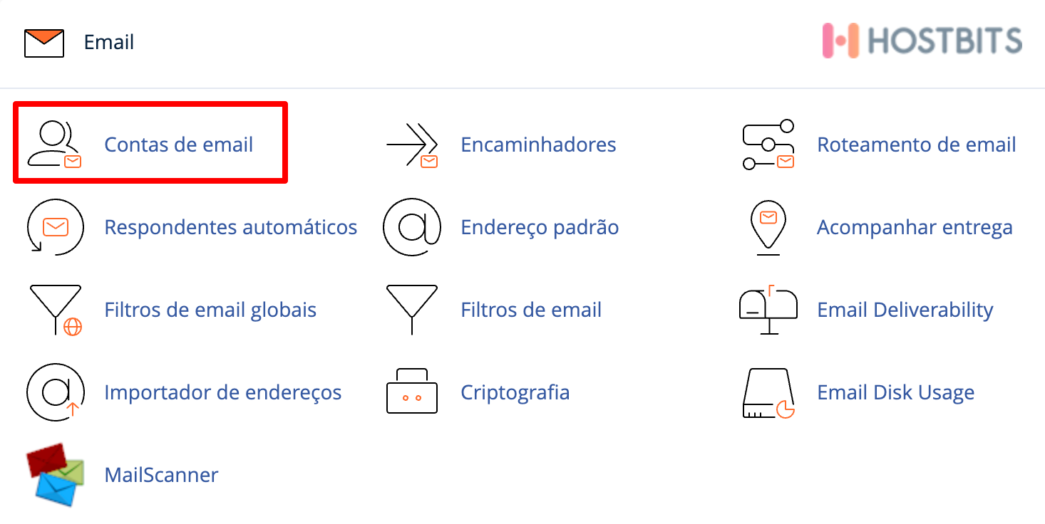 Como criar email