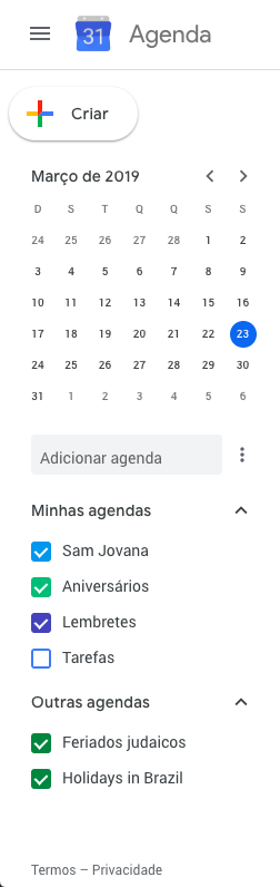 google calendar